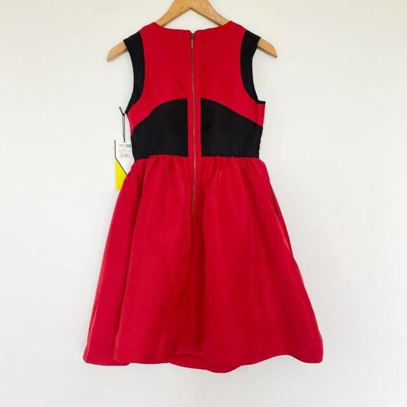 Prabal Gurung For Target Red Black Panel A-Line Mini Dress Sundress NWT - Picture 5 of 13